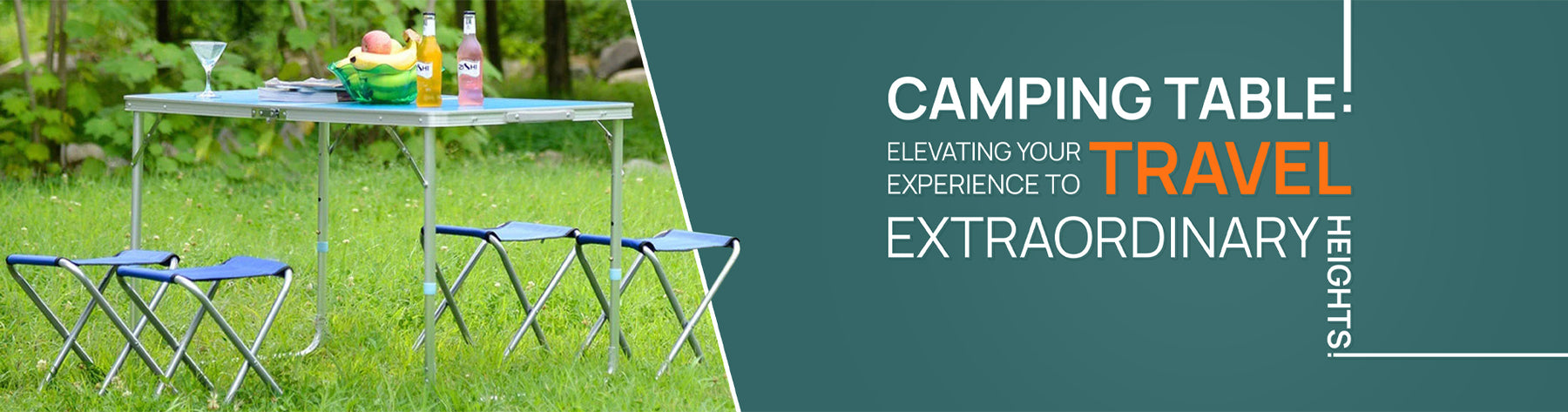 Camping table and chair