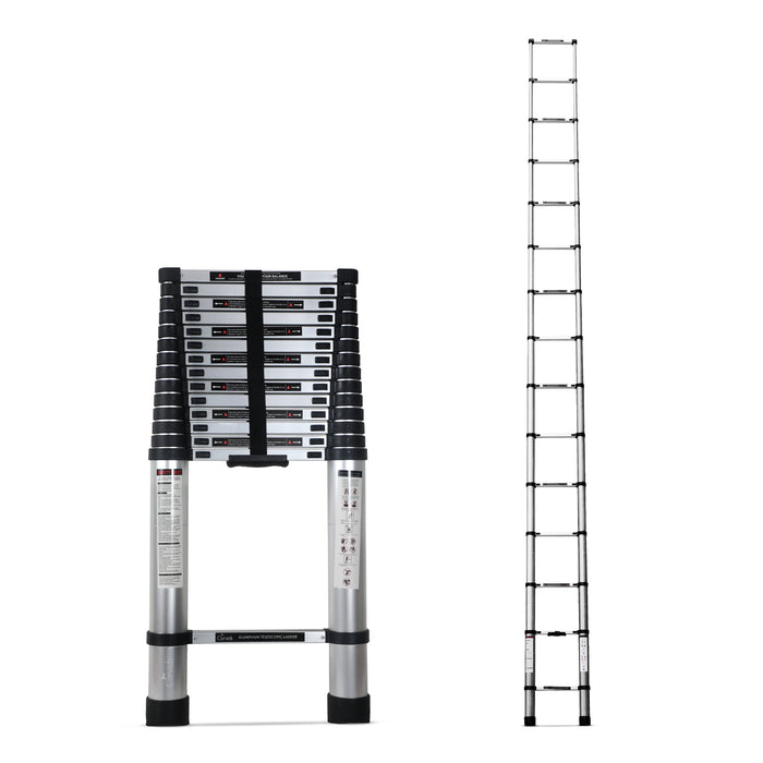 Corvids 4.4m (14.5 feet) Portable & Compact Aluminium Telescopic Ladder