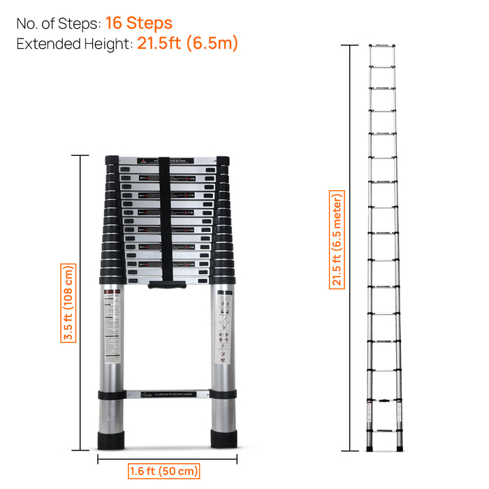 21.5 Feet Telescopic Ladder