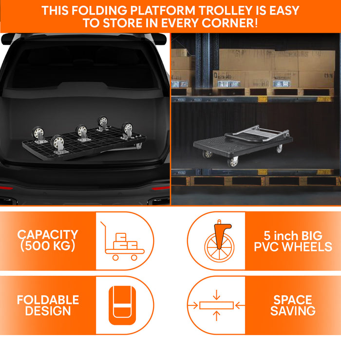 Corvids Folding Platform Trolley Portability