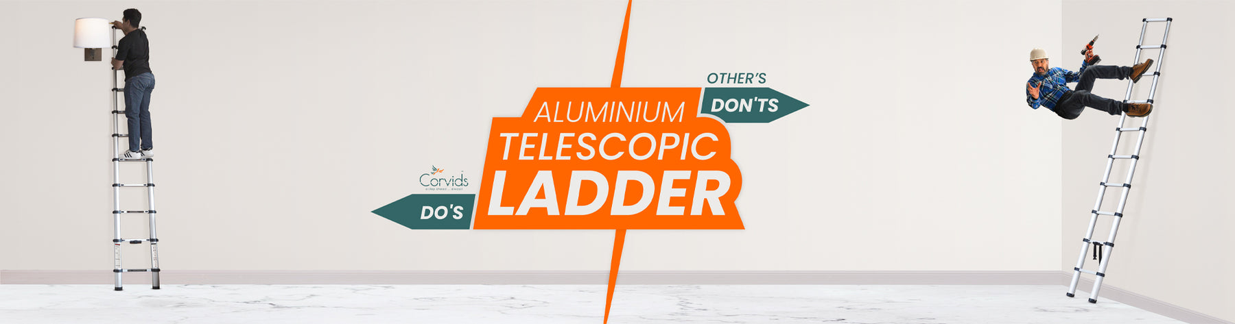 Telescopic ladder do's and don'ts 