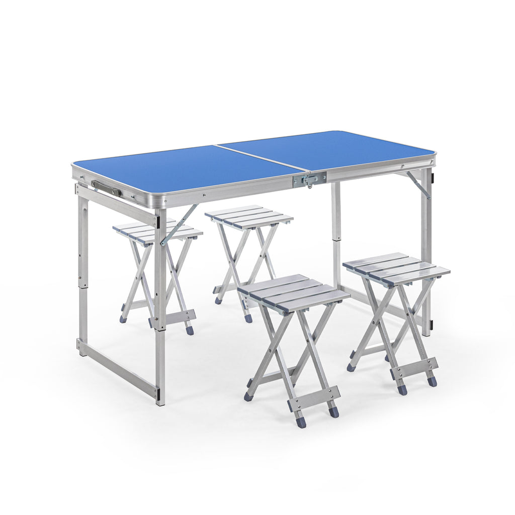 Buy Corvids 6 feet Height Adjustable Aluminium Folding Table, Multipurpose  Table for Outdoor & Indoor Purpose, Camping & Hiking, Picninc (6ft, Blue)  Online at Best Prices in India - JioMart.