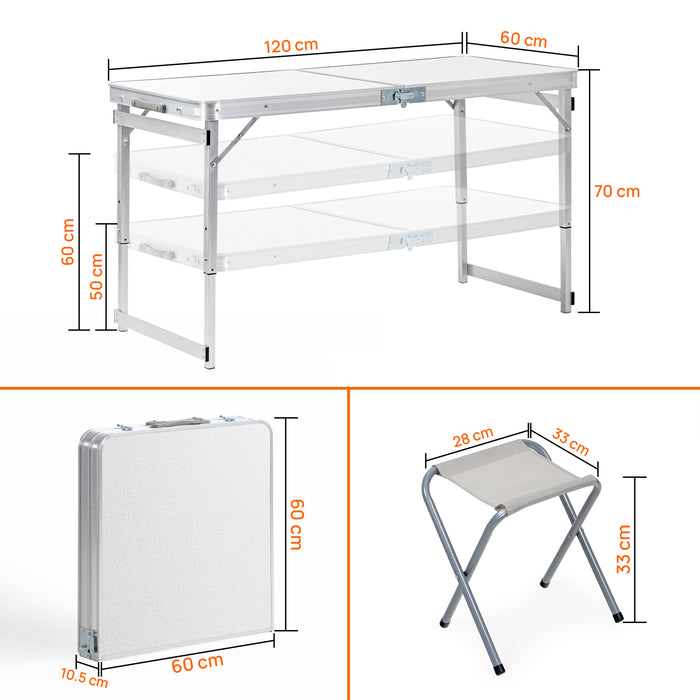  Folding Table Dimensions