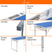 Lightweight Folding Table Features