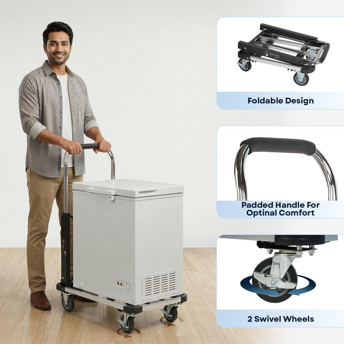 Corvids 150 Kg Portable Aluminium Extendable Hand Platform Trolley with 2-Year Warranty