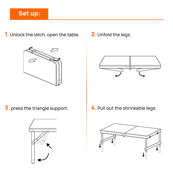 How to Unfold Camping Table 