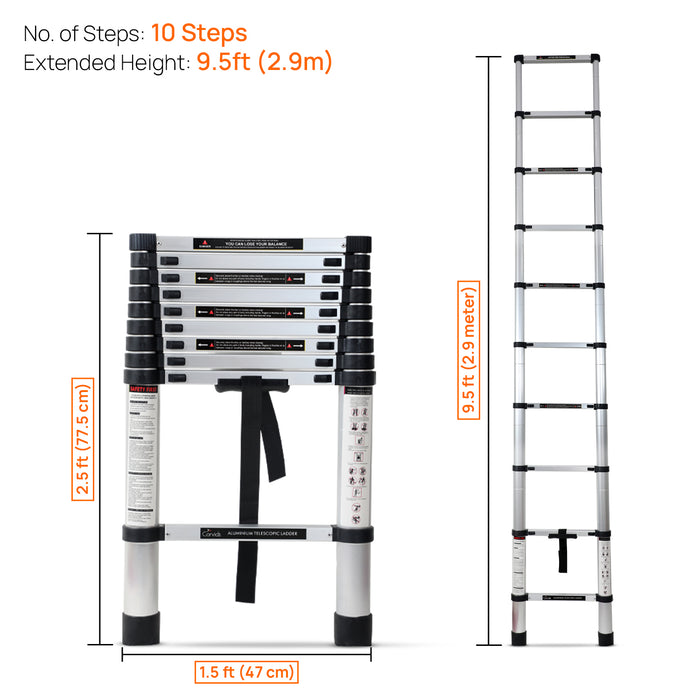 10 Step Ladder Dimensions