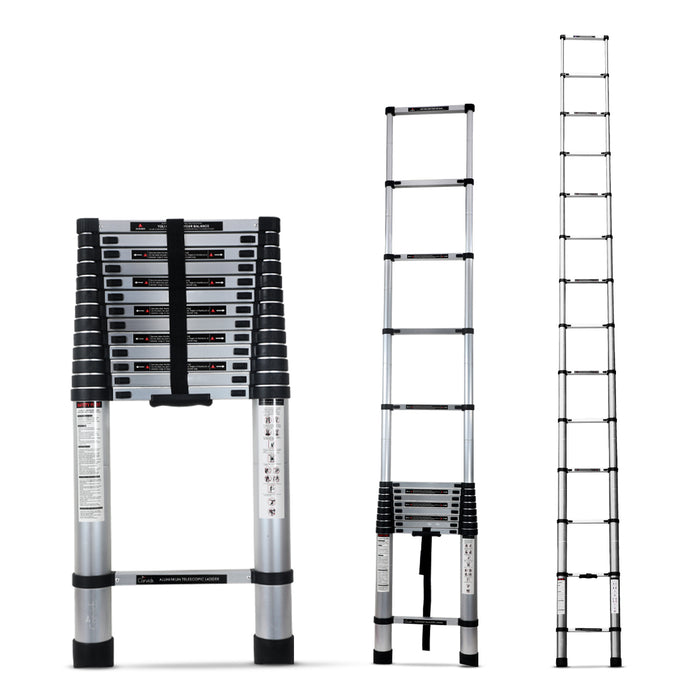 Corvids 5.5m (18 ft) Portable & Compact Aluminum Telescopic Ladder