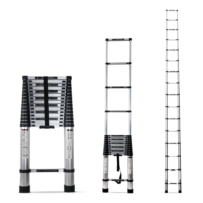 Corvids 6.2m (20.5 feet) Portable & Compact Aluminium Telescopic Ladder