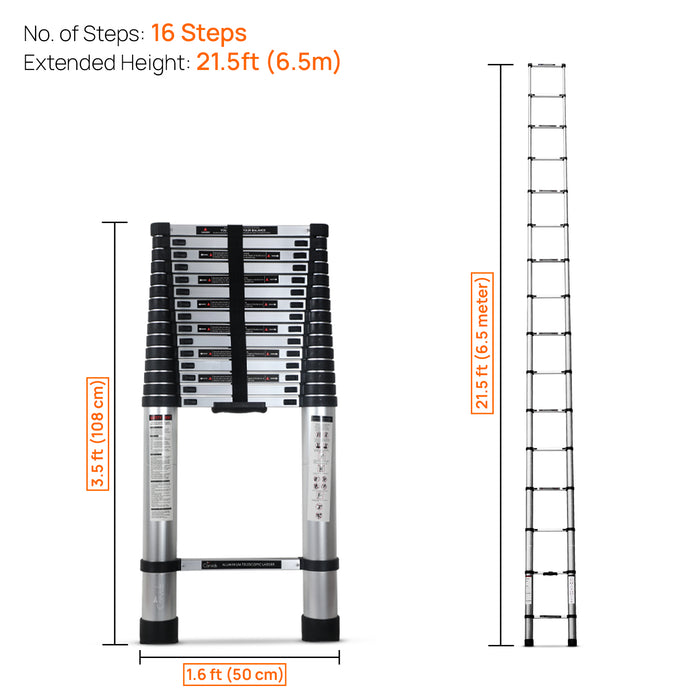 21.5 Feet Telescopic Ladder 