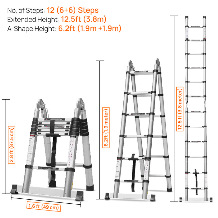 12 12 extension long fuzanwj ladder from