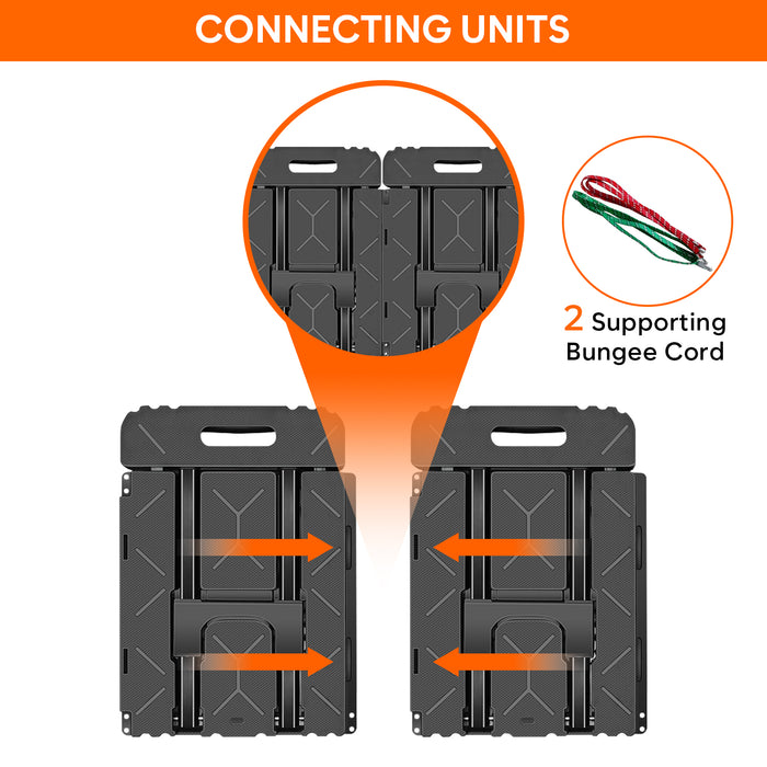 Corvids 150 Kg Portable & Compact Plastic Extendable Hand Platform Trolley with 2-Year Warranty