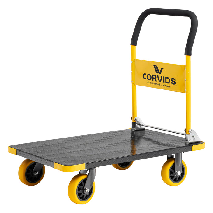Corvids 400 Kg Heavy-Duty Folding Metal Hand Platform Trolley/Truck