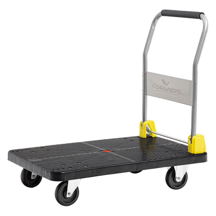 Corvids 400 Kg Portable Plastic Folding Hand Platform Trolley with 2-Year Warranty
