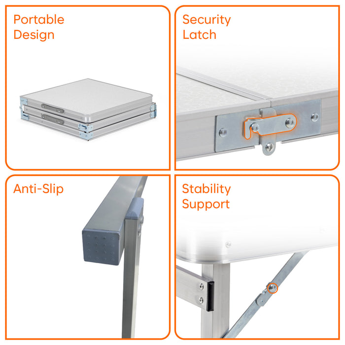 Aluminium Folding Table Features