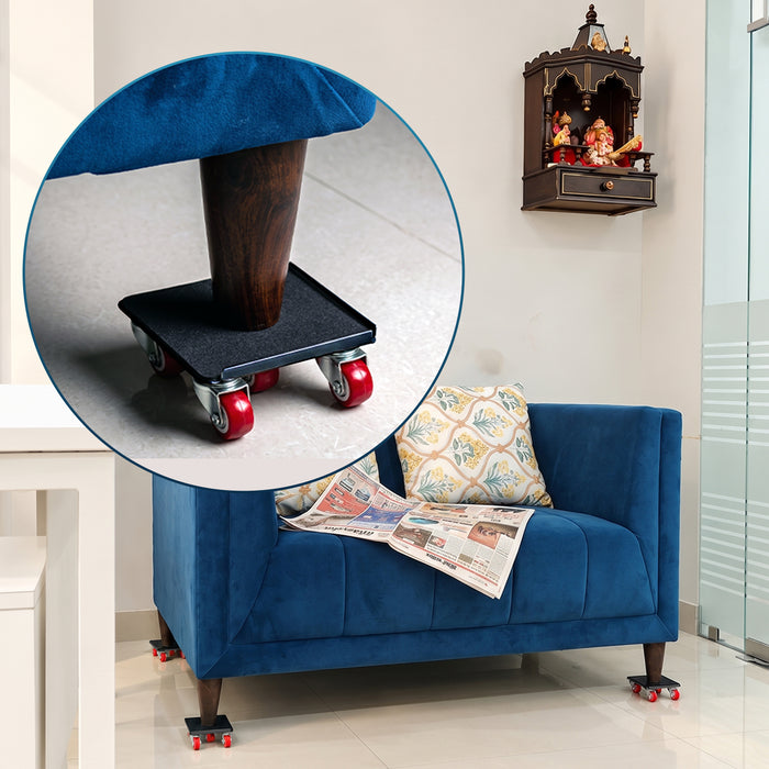 Corvids Heavy Duty Furniture & Appliance Mover Tool Set | 2-Year Warranty | 700 KG Capacity | 360° Swivel Wheels with Lifting Lever & Anti-Slip Pads for Bed, Sofa, Wardrobe, Fridge & Washing Machine