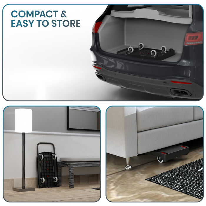 Corvids 100 Kg Portable & Compact Plastic Platform Trolley