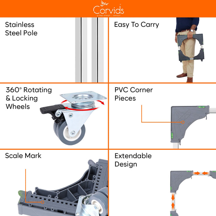 Extendable Washer Stand Features