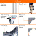 Extendable Washer Stand Features
